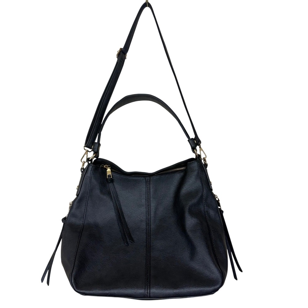 Realer Vegan Faux Leather Hobo Bag Gold Hardware Crossbody Shoulder Purse
